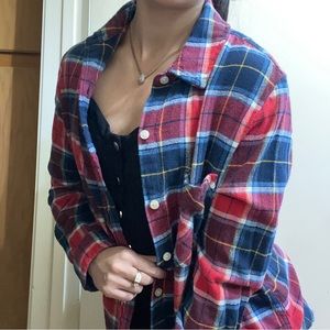 Red and Blue Flannel Forever 21
